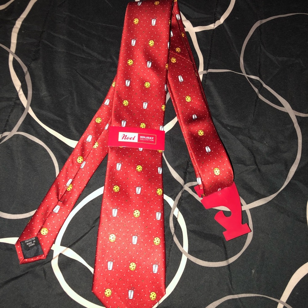 Noel Holiday Collection Milk And Cookies Tie